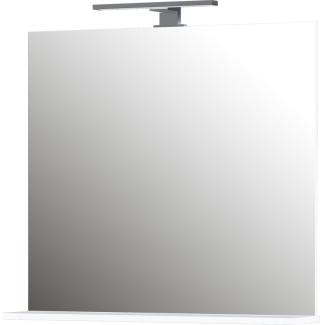 Caldari Spiegel Smilla mit LED-Beleuchtung, weiss, 76x75x15 cm