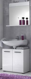 trendteam 'Skin Gloss' smart living Badspiegel mit Ablage, weiß Hochglanz, 60 x 55 x 10 cm