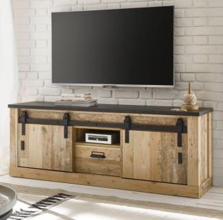 TV-Lowboard Stove in Used Wood hell 162 x 61 cm