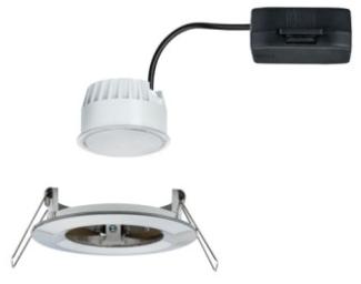 Paulmann Nova Coin IP44 | Deckenlampe rund | Badezimmerleuchte | LED-Einbaust. 1er-Set / Eisen gebürstet - Paulmann Licht