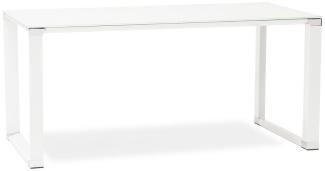 Schreibtisch WARNER Weiß - 160 x 75 x 80 cm