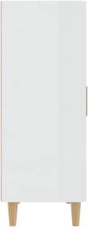 Sideboard Hochglanz-Weiß 70x34x90 cm Holzwerkstoff [812102]