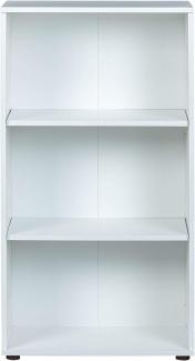 Regal Bücherregal Stauraumregal Arco 2 weiß, 60x110x30cm
