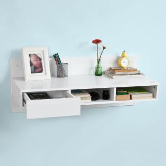 Schreibtisch mit einer Schublade, weiß, 100 x 40 x 40 cm