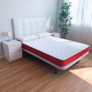 Dreaming Online Viskoelastische Matratze Lite, wendbar, fest und komfortabel, Höhe 23 cm, für Winter/Sommer, Weiß, 120 x 200 cm