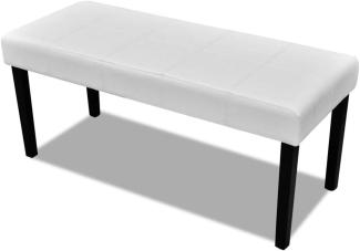 Sitzbank aus hochwertigem Kunstleder weiß