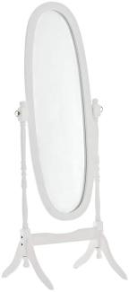 Standspiegel Cora oval weiß