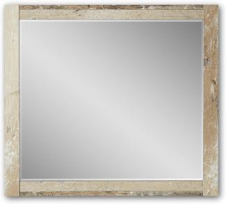 Stella Trading ROOF Wandspiegel in Used Style Optik - hochwertiger, pflegeleichter Spiegel für Flur & Garderobe - 79 x 70 x 2 cm (B/H/T)