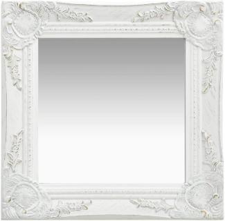vidaXL Wandspiegel im Barock-Stil 50 x 50 cm Silbern