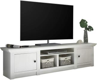 TV-Lowboard Hooge in Pinie weiß 194 x 51 cm