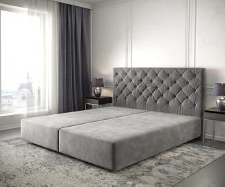 Boxspringgestell Dream-Great Mikrofaser Taupe 180x200 cm