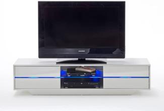 Lowboard Jazz 160x36x40 cm weiß TV-Board TV-Möbel LED Beleuchtung