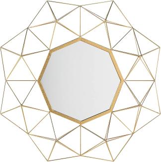 Wandspiegel gold geometrische Form 80 x 80 cm GAILLAC
