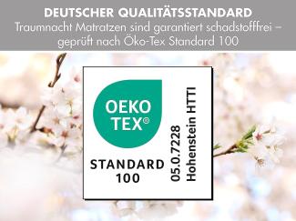 Traumnacht Orthopädische 7-Zonen Kaltschaummatratze, Härtegrad 3 (H3 - fest), Öko-Tex zertifiziert, 140 x 220 cm, Höhe 16 cm