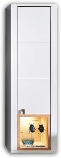 SERPIO TV-Board Weiß matt, Wildbuche massiv - hochwertiges Low-Board für Ihr Wohnzimmer - 192 x 58 x 47 cm (B/H/T)