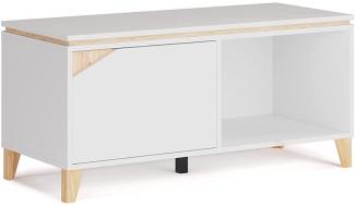 Vicco Lowboard TV-Board Sideboard Luisa weiß Fernsehschrank TV-Schrank 120x45cm