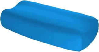 2 Stück Jersey Kissenbezug Spannbezug für Nackenstützkissen Vital Comfort S-1117 6072 meeresblau