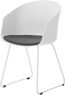 Stuhl MOON 40, Kunststoff weiß