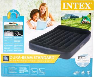 Intex Full Dura-Beam Pillow Rest Classic Airbed 137 x 190 x