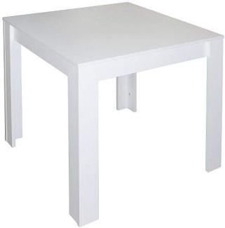 Esstisch PIT Küchentisch Tisch in weiß matt 80x80 cm