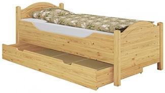 Erst-Holz Seniorenbett extra hoch Bettkasten 100x200 Kiefer