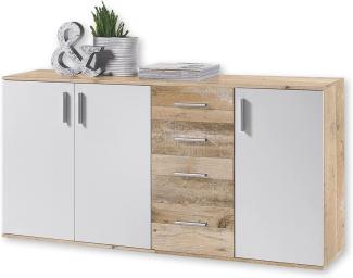 Sideboard 'CHARLY' Old Style hell /Weiß