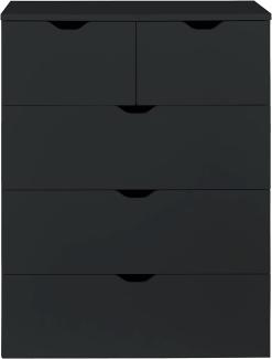 Schubkastenkommode Basix | schwarz | Anrichte | 80 x 101 cm