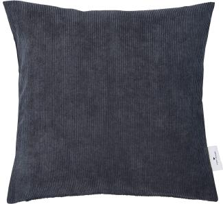 Tom Tailor Kissenhülle T-Casual Cord | 40x40 cm | anthrazit