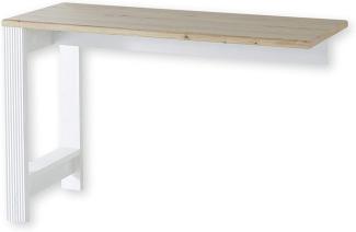 JASMIN Schreibtisch Winkel in Pinie hell, Artisan Eiche Optik - Eckschreibtisch Erweiterung für mehr Arbeitsfläche - Landhausstil Büromöbel Komplettset - 120 x 76 x 50 cm (B/H/T)