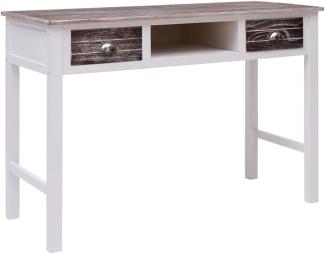 Schreibtisch, Holz Braun, 110 × 45 × 76 cm