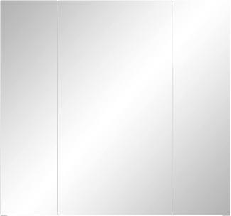 Badezimmer Spiegelschrank Riva in Rauchsilber grau 80 x 75 cm