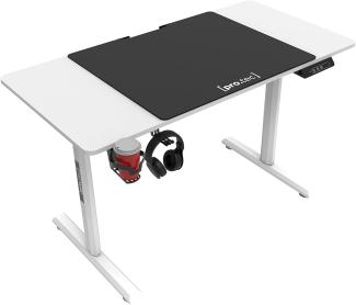Höhenverstellbarer Tisch Pomona elektrisch 110x60cm Weiß [pro. tec]