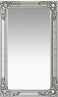 vidaXL Wandspiegel im Barock-Stil 60 x 100 cm Silbern