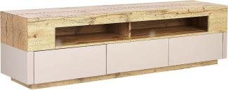 TV-Möbel heller Holzfarbton beige 160 x 40 x 45 cm ANTONIO