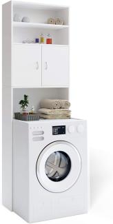Casaria Waschmaschinenschrank Weiß