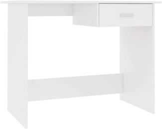 vidaXL Schreibtisch Weiß 100×50×76 cm Spanplatte [800549]