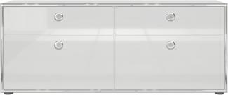 'Infinity' TV-Lowboard klein, weiß Hochglanz, 147 x 60 cm