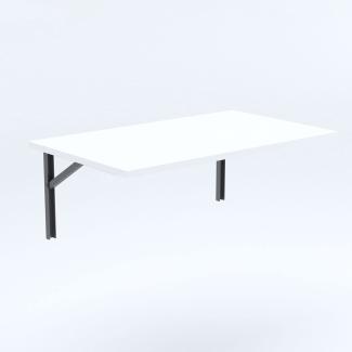 90x40 | Wandklapptisch Klapptisch Wandtisch Küchentisch Schreibtisch Kindertisch | Weiss