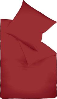 Fleuresse Interlock-Jersey-Bettwäsche colours bordeaux 4580 Größe 155x220 cm