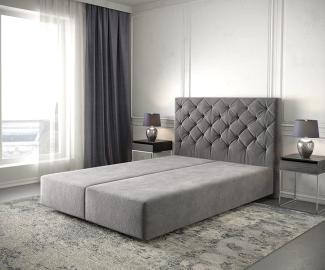 Boxspringgestell Dream-Great Mikrofaser Taupe 160x200 cm