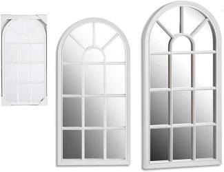 Wandspiegel Weiß Kunststoff Glas (34,5 x 2,5 x 69,5 cm)