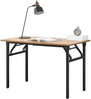 neu.haus Schreibtisch 'Alta' 120x60cm klappbar Buche/Schwarz