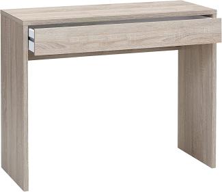 FMD Schreibtisch mit breiter Schublade 100x40x80 cm Eichenbraun