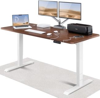 Höhenverstellbarer Schreibtisch (180 x 80 cm) - Schreibtisch Höhenverstellbar Elektrisch mit Flüsterleisem Dual-Motor & Touchscreen - Hohe Tragfähigkeit - Stehtisch von Desktronic