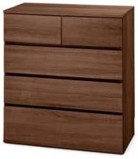 Movian, Kommode/Kommode/Holzkommode/Kommode mit 5 Schubladenauszug, Einfache Montage, modernes DesignBüro, Wohnzimmer, Schlafzimmer - Wooden Chest - WCH-790 - Braun