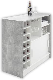 'PLANTER' Beton grau/Weiß Stehtisch ca. 110 x 110 x 48 cm