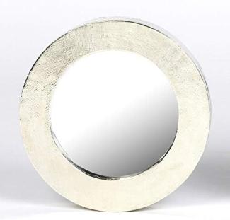 Lambert Ronda Spiegel Rahmen mit Applikation aus Weißmetall silber, D 23 cm 65143