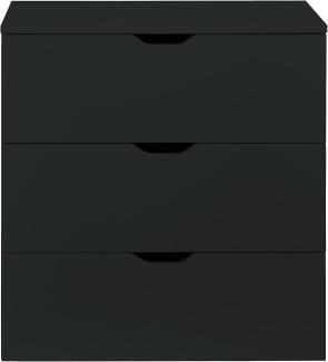 Schubkastenkommode Basix | schwarz | Anrichte | 78 x 80 cm