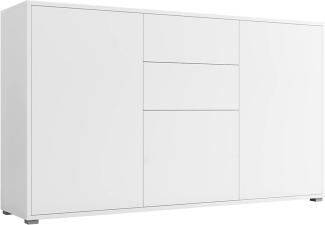 'Gesita K1D4SZ' Kommode, Weiß, 93 x 141 cm