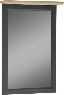 Garderobenspiegel "2484" aus Spiegel / Spanplatte in anthrazit - Asteiche. Abmessungen (BxHxT) 60x85x13 cm